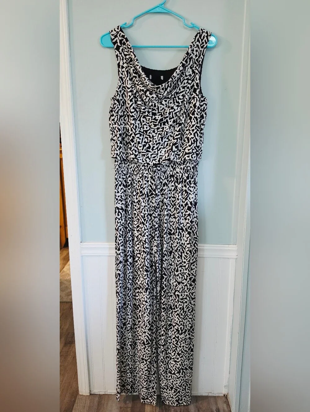 Black & White Printed Jumpsuit
